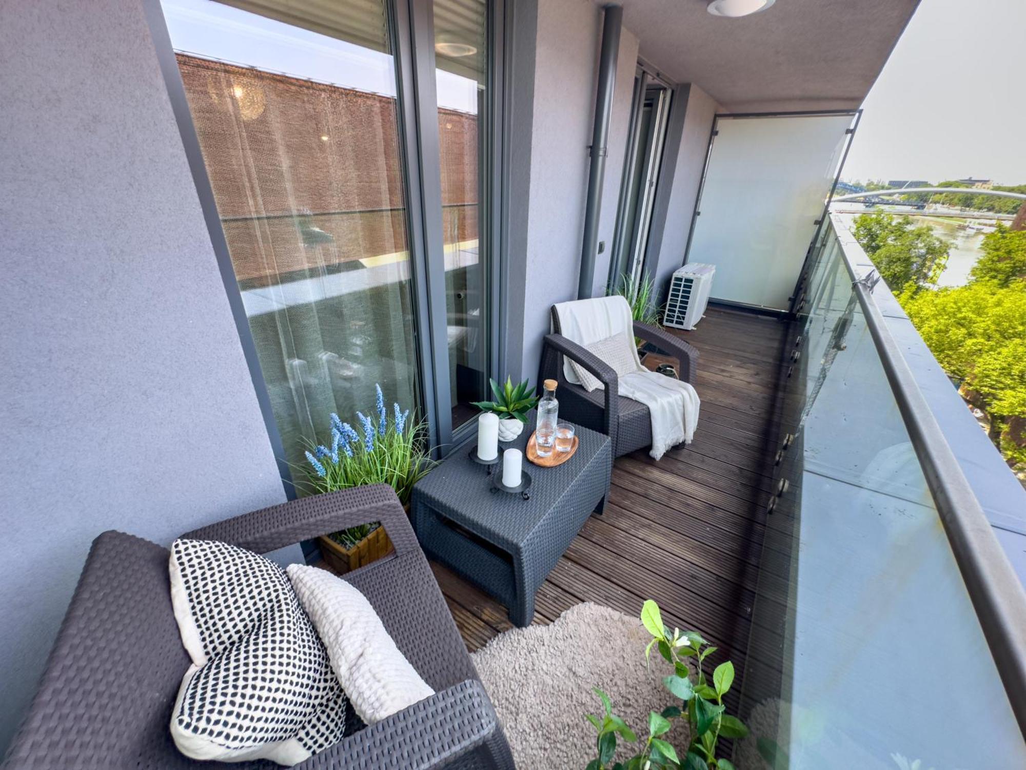 Nadwislanska Przystan Apartament Z Widokiem Na Wisle Krakau Buitenkant foto