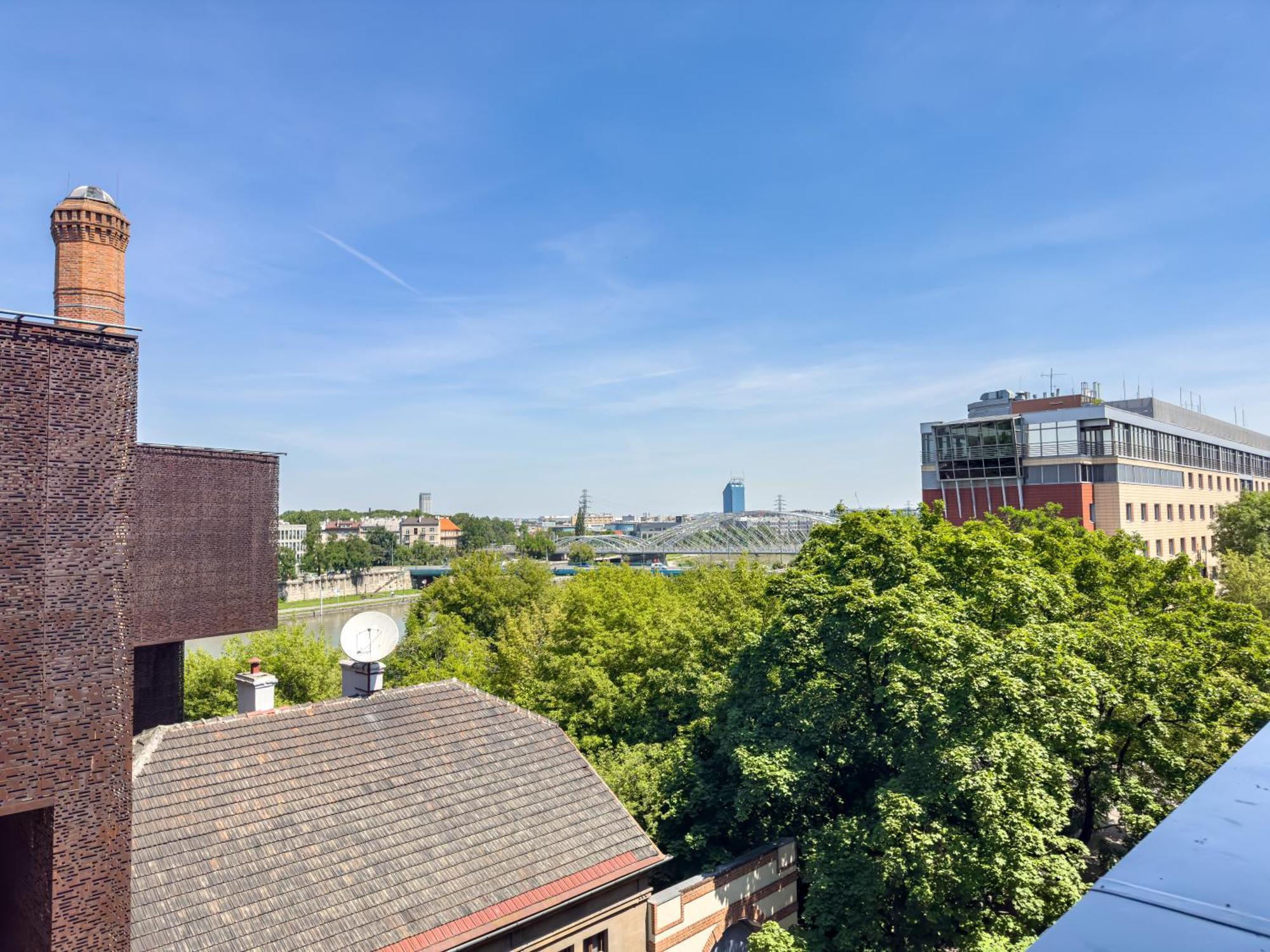 Nadwislanska Przystan Apartament Z Widokiem Na Wisle Krakau Buitenkant foto